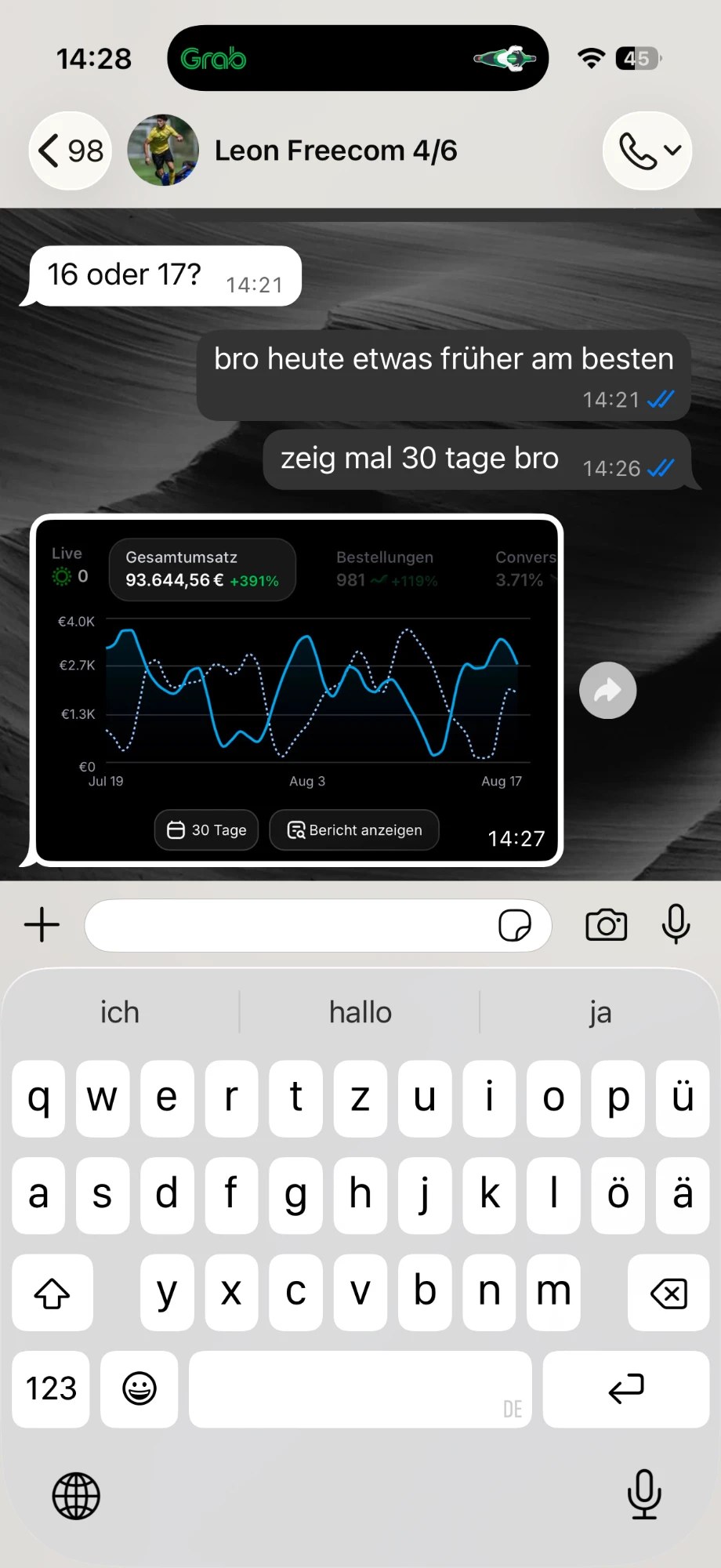 Chat mit Leon