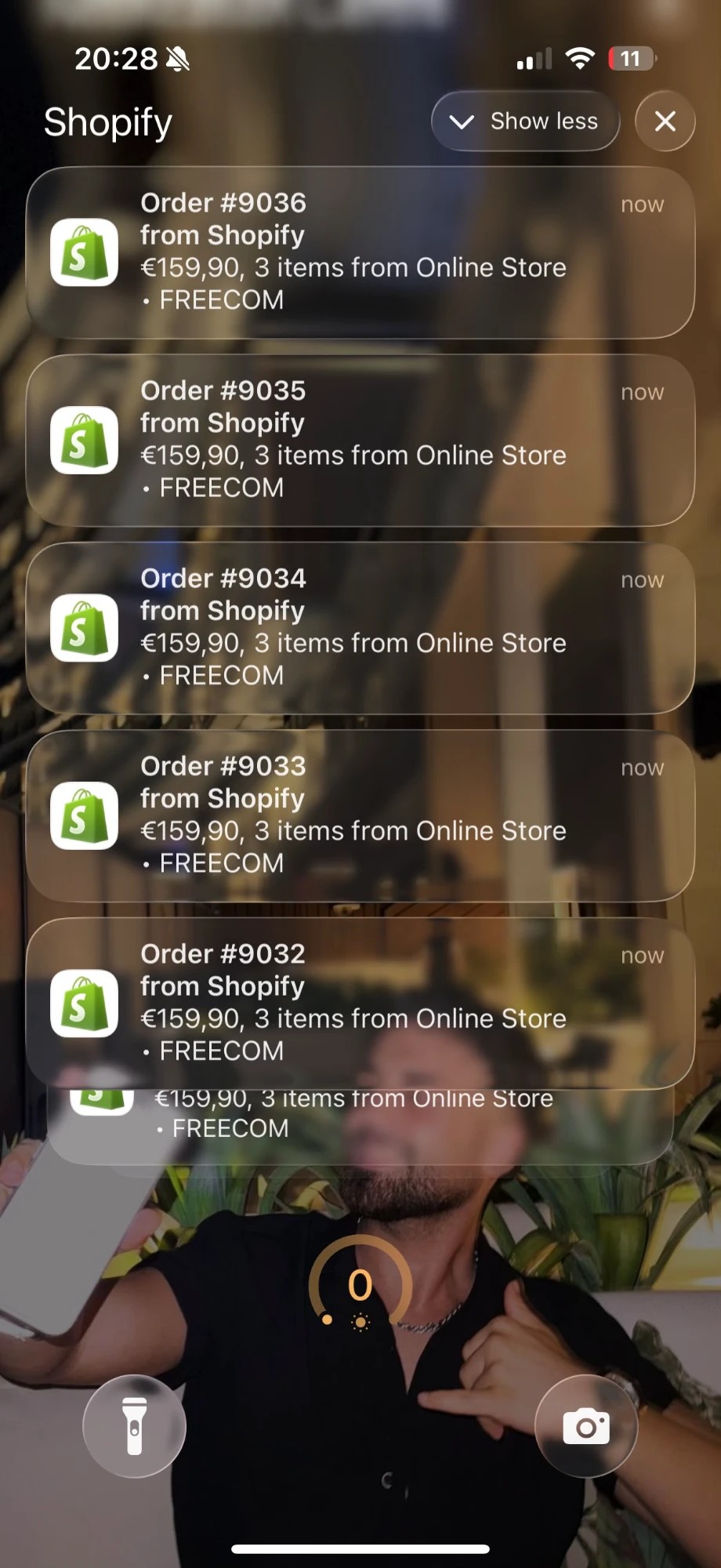 Shopify Bestellbenachrichtigungen FREECOM